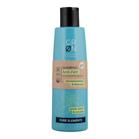 GRN - Shampoo Anti-Fett Zitronenmelisse und Meersalz - Pure Elements - 250 ml