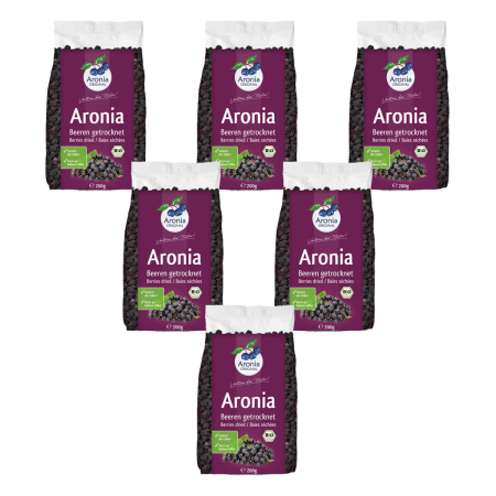 Aronia Original - Aroniabeeren getrocknet Bio FHM - 200 g - 6er Pack