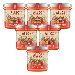 Allos - Linsen-Aufstrich Rote Linse Chili - 140 g - 6er Pack