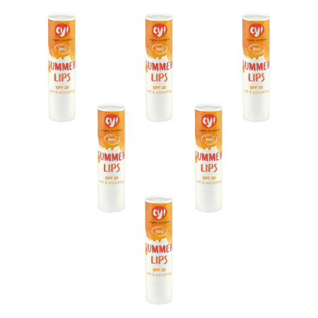 eco young - Lippenpflegestift vegan LSF 20 - 4 g - 6er Pack
