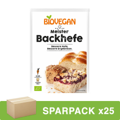 Biovegan - Meister Backhefe bio - 7 g - 25er Pack