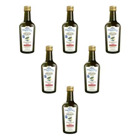 MANI Bläuel - natives Olivenöl extra Polyphenol bio - 375 ml - 6er Pack