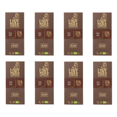 Lovechock - Extra Dark 93 % Kakao - 70 g - 8er Pack
