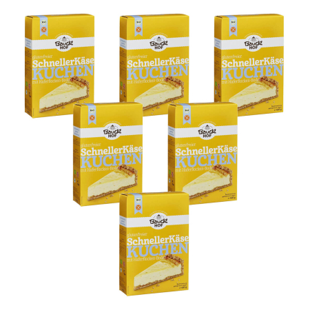 Bauckhof - Schneller Käsekuchen glutenfrei bio - 485 g - 6er Pack