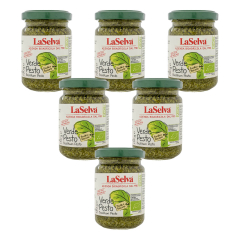 LaSelva - Verde Pesto - Basilikum Pesto - 130 g - 6er Pack