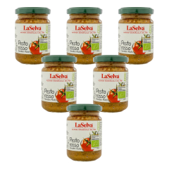 LaSelva - Pesto rosso - Tomaten Pesto - 130 g - 6er Pack