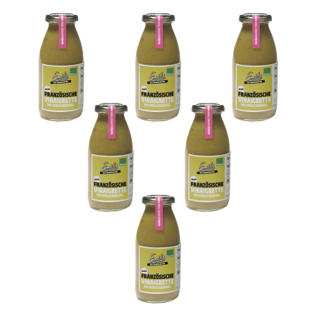 Emils Feinkost - Vegane Französische Vinaigrette - 250 ml - 6er Pack