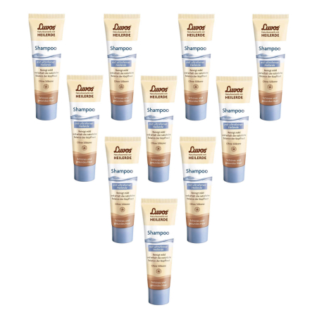 Luvos - Shampoo mit ultrafeiner Heilerde Reisegröße - 30 ml - 10er Pack
