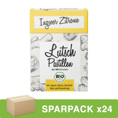 Aries - Ingwer Zitrone Lutschpastillen - 30 g - 24er Pack