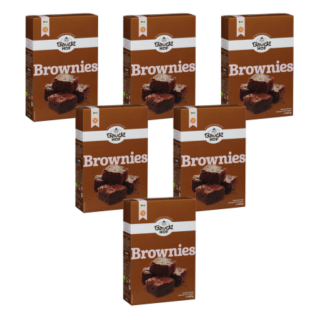 Bauckhof - Brownies glutenfrei bio - 400 g - 6er Pack