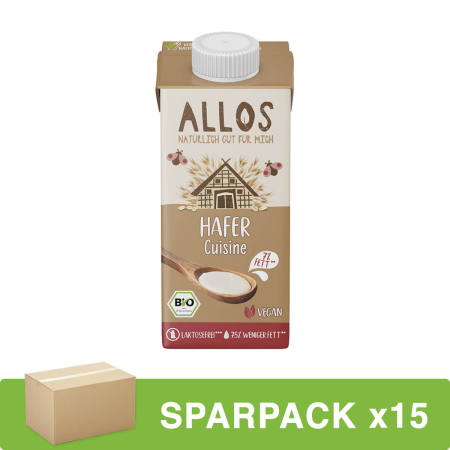 Allos - Hafer Cuisine - 200 ml - 15er Pack
