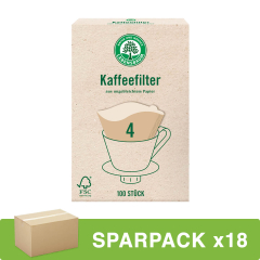 Lebensbaum - Kaffeefilter Gr. 4 - 18er Pack