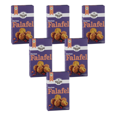Bauckhof - Harissa Falafel glutenfrei bio - 160 g - 6er Pack