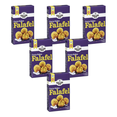 Bauckhof - Falafel Curry-Kokos bio glutenfrei - 160 g - 6er Pack
