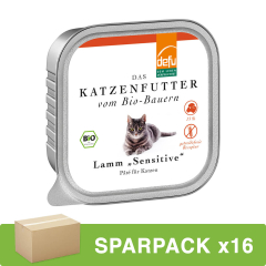 defu - Katze Paté mit Lamm - 100 g - 16er Pack