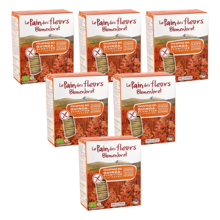 Blumenbrot - Knusprige Quinoa-Schnitten bio - 150 g - 6er Pack