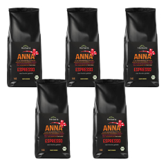 Herbaria - Anna Espresso ganz bio - 1 kg - 5er Pack
