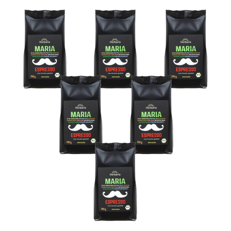 Herbaria - Maria Espresso ganz bio - 250 g - 6er Pack
