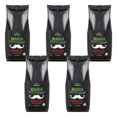Herbaria - Maria Espresso ganz bio - 1 kg - 5er Pack