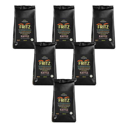 Herbaria - Fritz Kaffee gemahlen bio - 250 g - 6er Pack