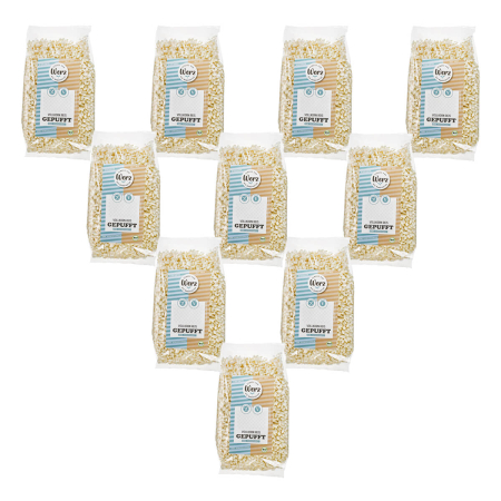 Werz - Vollkorn-Reis gepufft glutenfrei - 125 g - 10er Pack