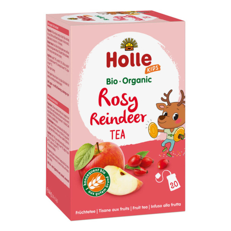 Holle - Rosy Reindeer Früchteteemischung mit Apfel & Hagebutte - 44 g