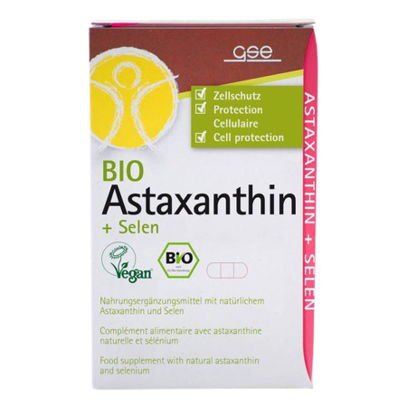 GSE - Astaxanthin + Selen, Kapseln à 375 mg
