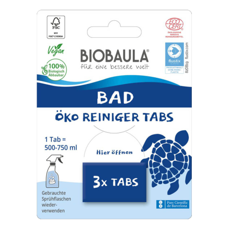 Biobaula - Öko-Reiniger-Tabs Badreiniger - 3 Tabs - SALE