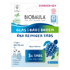Biobaula - Öko-Reiniger-Tabs Starter-Set - 3 Tabs -...
