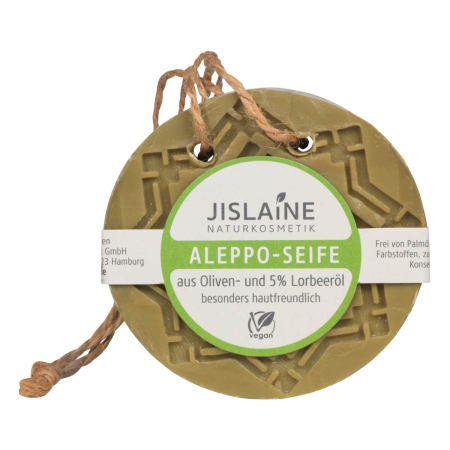 Jislaine - Aleppo Seife zum Aufhängen mit 5% Lorbeeröl - 150 g