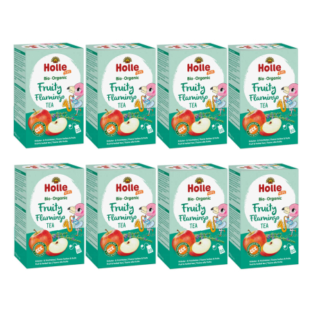 Holle - Organic Fruity Flamingo Tea 20 Teebeutel - 36 g - 8er Pack