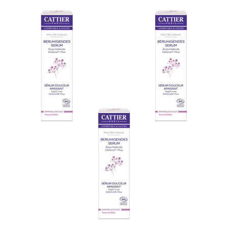 Cattier - Philtre Exquis Beruhigendes Serum - 30 ml - 3er Pack