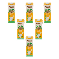 Allos - Soja Drink ungesüßt - 1 l - 6er Pack