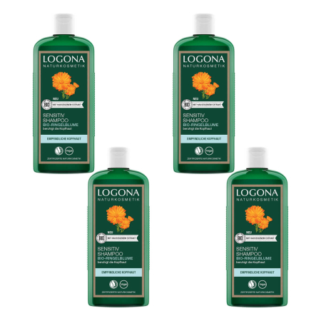 Logona - Sensitive Shampoo Bio-Ringelblume - 250 ml - 4er Pack