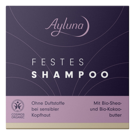 Ayluna - Festes Shampoo ohne Duftstoffe bei sensibler Kopfhaut - 60 g