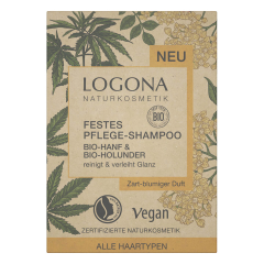 Logona - Festes Pflege Shampoo bio-Hanf und bio-Holunder...