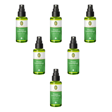 PRIMAVERA - Happy Lemongrass Raumspray bio - 50 ml - 6er Pack