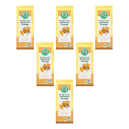 Lebensbaum - Kurkuma-Orange Porridge-Gewürz - 50 g - 6er Pack
