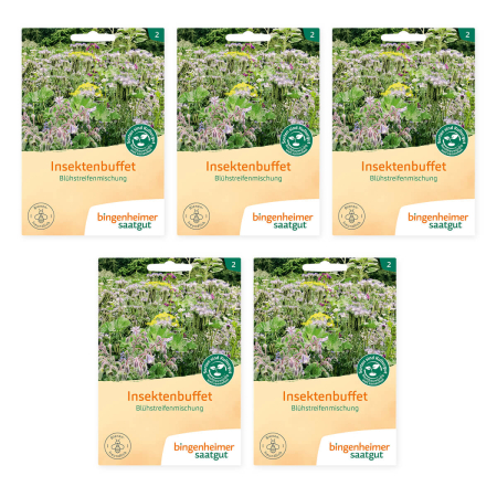 Bingenheimer Saatgut - Insektenbüffet Blühstreifenmischung - 5er Pack