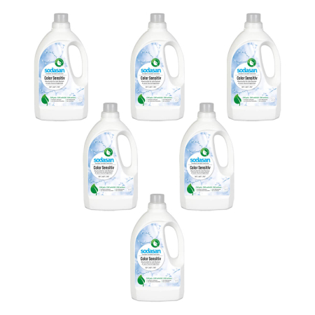 Sodasan - Color sensitiv Flüssigwaschmittel - 1,5 l - 6er Pack