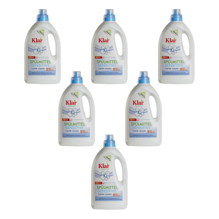 Klar - Spülmittel Sensitive ohne Duft - 1,5 l - 6er Pack