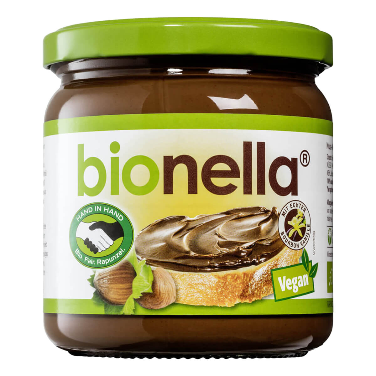 Bionella - Nuss-Nougat-Creme vegan HIH - 0,4 kg | ecoget.de