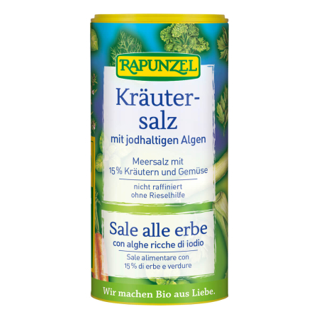 Rapunzel - Kräutersalz jodiert mit 15% Kräutern und Gemüse - 125 g