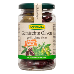 Rapunzel - Gemischte Oliven mit Kräutern ohne Stein geölt...