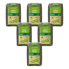 Rapunzel - Linsen grün - 500 g - 6er Pack