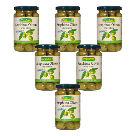 Rapunzel - Oliven Amphissa grün ohne Stein in Lake - 315 g - 6er Pack