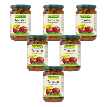 Rapunzel - Tomaten getrocknet in Olivenöl extra saftig - 275 g - 6er Pack