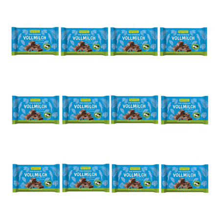 Rapunzel - Vollmilch Schokolade HIH - 100 g - 12er Pack