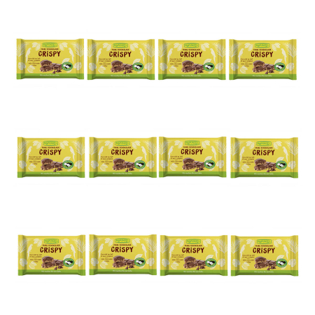 Rapunzel - Vollmilch Schokolade Crispy HIH - 100 g - 12er Pack