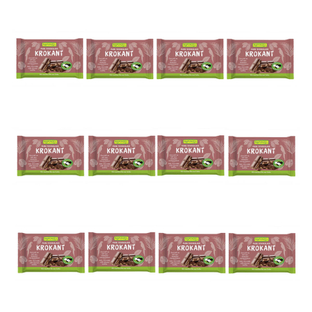 Rapunzel - Vollmilch Schokolade mit Mandelkrokant HIH - 100 g - 12er Pack